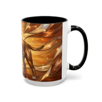 Amber Glow Staffy Stained Glass Style Mug