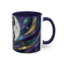Moonlit Staffordshire Bull Terrier Stained Glass Style Mug