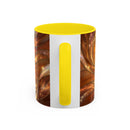 Amber Glow Staffy Stained Glass Style Mug