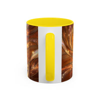 Amber Glow Staffy Stained Glass Style Mug