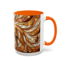 Amber Lion Stained Glass Style Mug