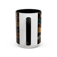 Warm Glow Rottweiler Stained Glass Style Mug
