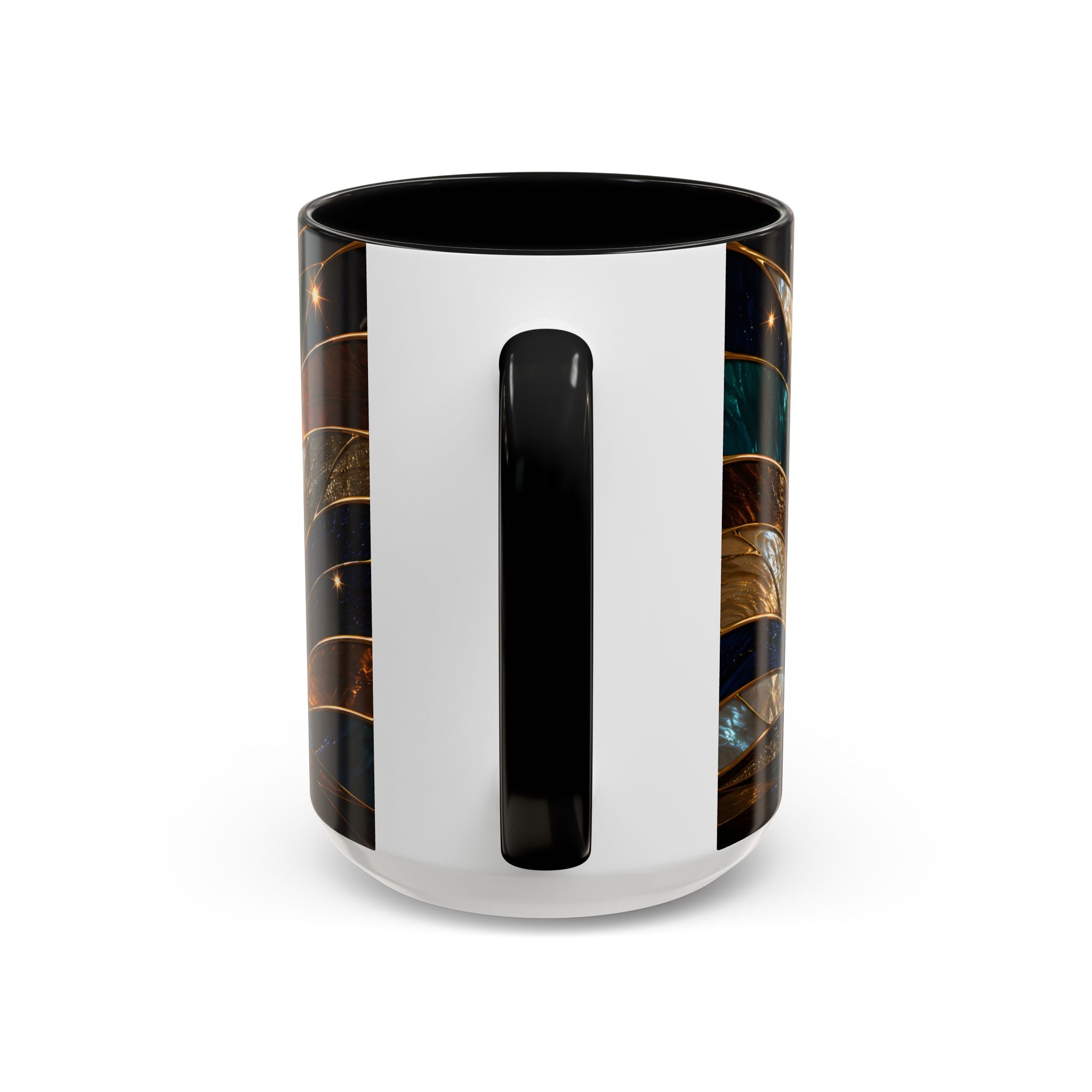 Warm Glow Rottweiler Stained Glass Style Mug