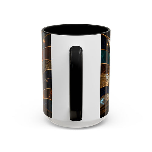 Warm Glow Rottweiler Stained Glass Style Mug