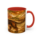 Golden Dachshund Stained Glass Style Mug
