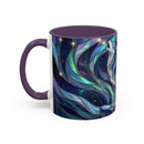 Aurora Howl Wolf Stained Glass Style Mug