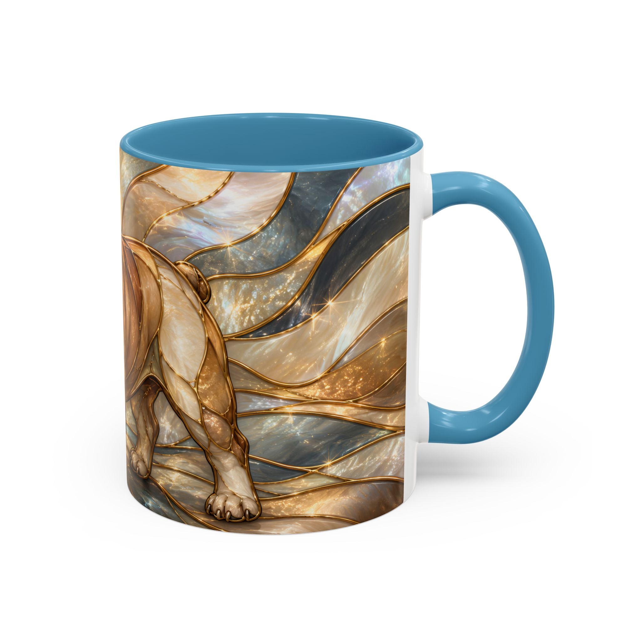 Regal Bulldog Stained Glass Style Mug