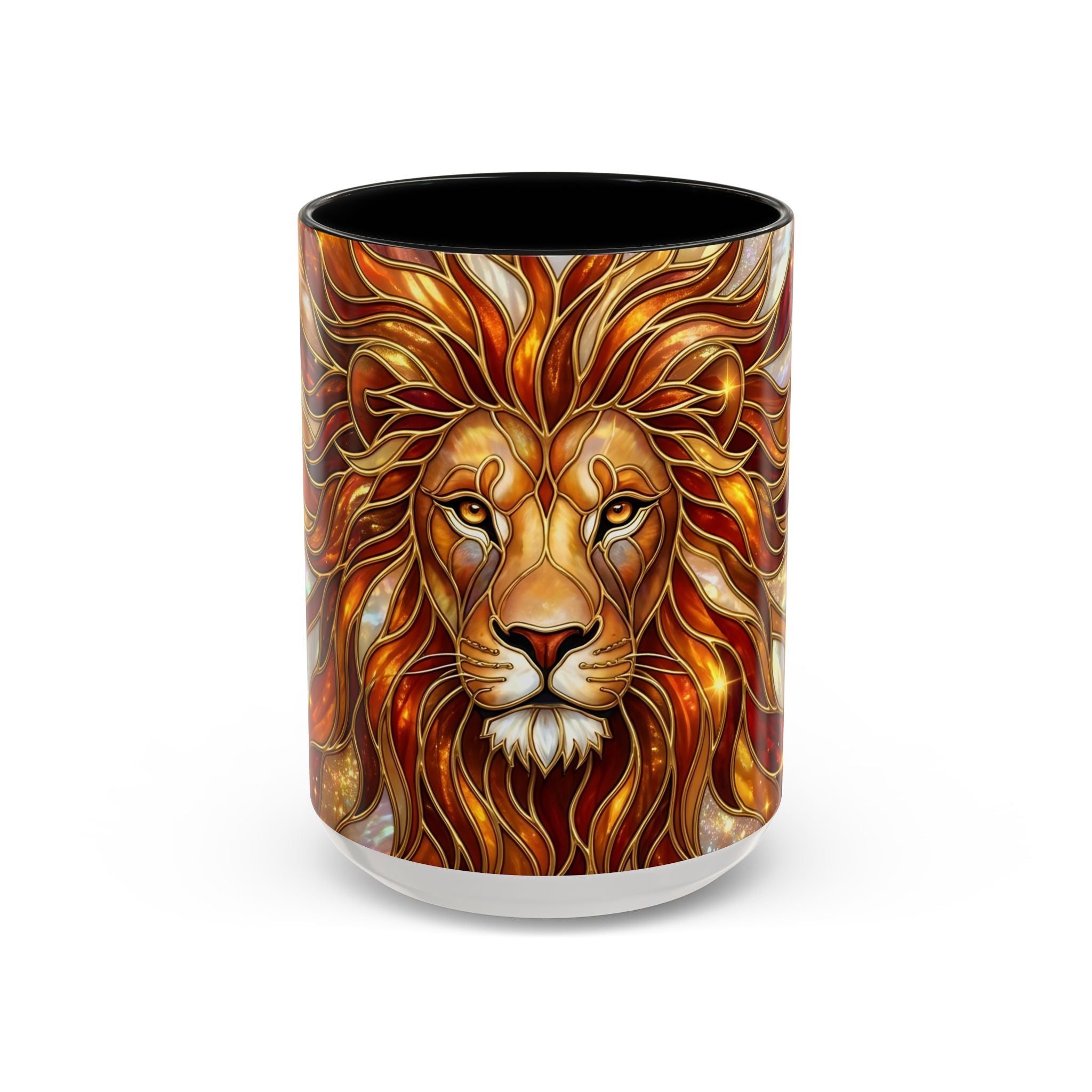 Majestic Lion Stained Glass Mug