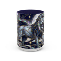 Celestial Lion Stained Glass Style Mug