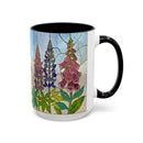 Wildflower Stained Glass Mug