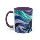 Celestial Wolf Stained Glass Style Mug