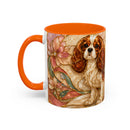 Blossom Cavalier King Charles Spaniel Stained Glass Style Mug