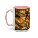 Golden German Shepherd Stained Glass Style Mug