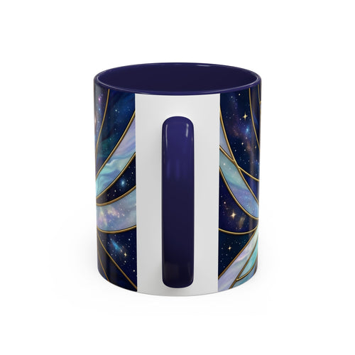 Sapphire Hummingbird Stained Glass Style Mug