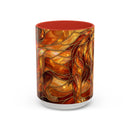 Wildfire Lion Stained Glass Mug