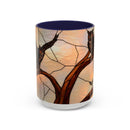 Dusk Owl Stained Glass Style Mug
