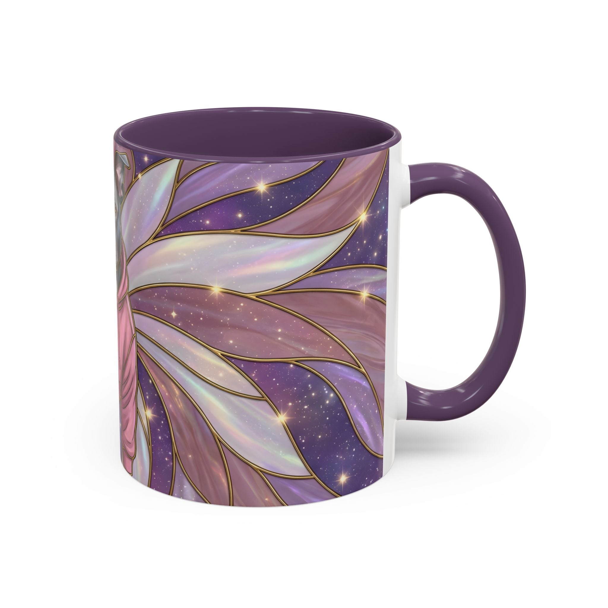 Rose Glow Staffordshire Bull Terrier Stained Glass Style Mug