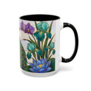 Blooming Peacock Stained Glass Style Mug