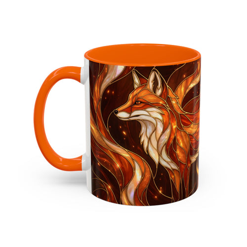 Ember Fox Stained Glass Style Mug