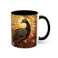 Sakura Peacock Stained Glass Style Mug