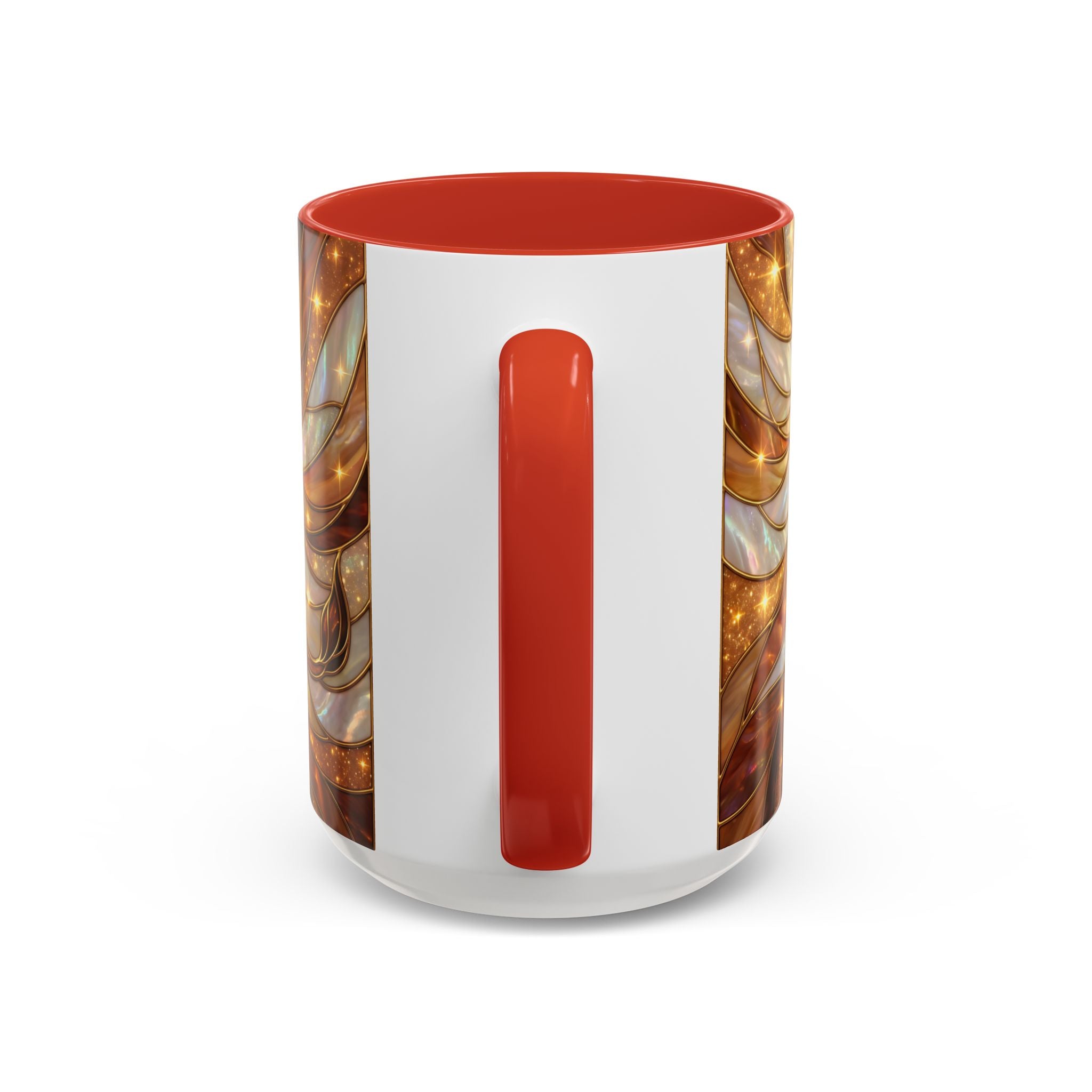 Amber Lion Stained Glass Style Mug