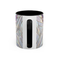 Rainbow Hummingbird Stained Glass Style Mug
