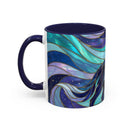 Celestial Wolf Stained Glass Style Mug