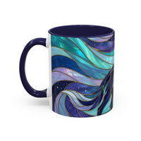 Celestial Wolf Stained Glass Style Mug