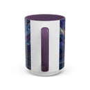 Starlit Lake Wolf Stained Glass Style Mug