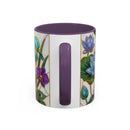 Flying Peacock Stained Glass Style Mug