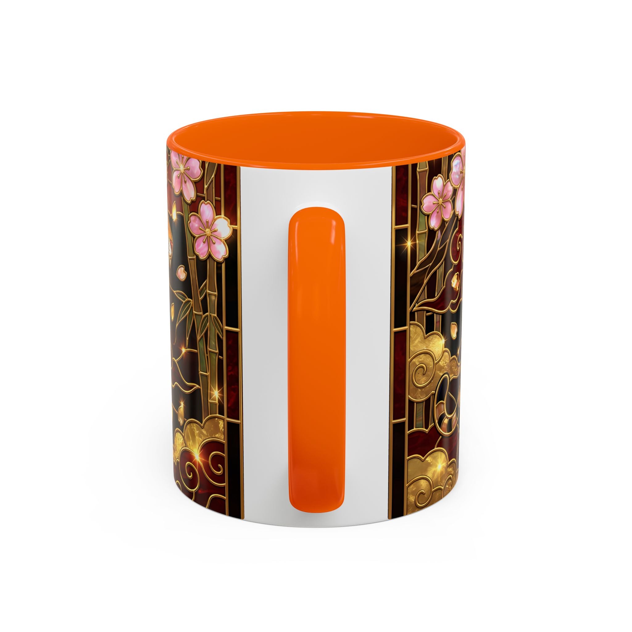 Sakura Tiger Stained Glass Style Mug