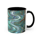 Forest Wolf Stained Glass Style Mug