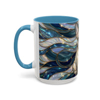 Sapphire Glow French Bulldog Stained Glass Style Mug