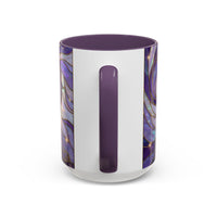 Purple Lion Stained Glass Style Mug