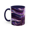 Amethyst Wolf Stained Glass Style Mug