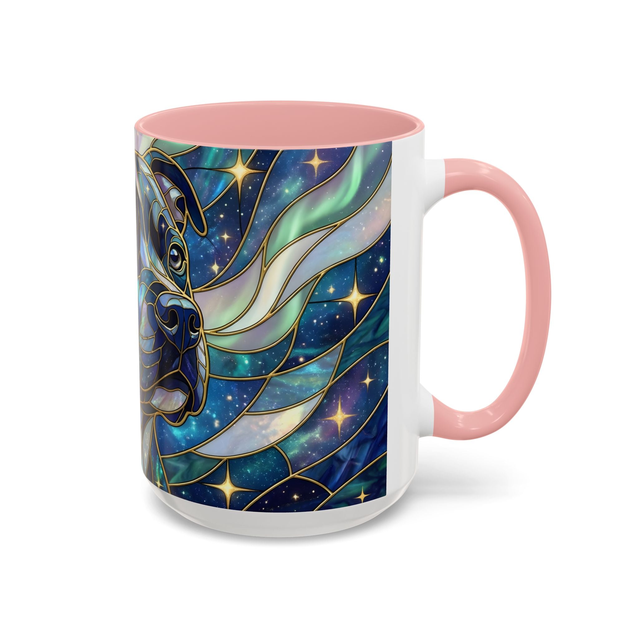 Celestial Staffy Stained Glass Style Mug