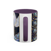 Lunar Peacock Stained Glass Style Mug
