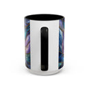 Celestial Australian Shepherd Stained Glass Style Mug