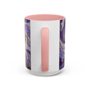 Purple Lion Stained Glass Style Mug