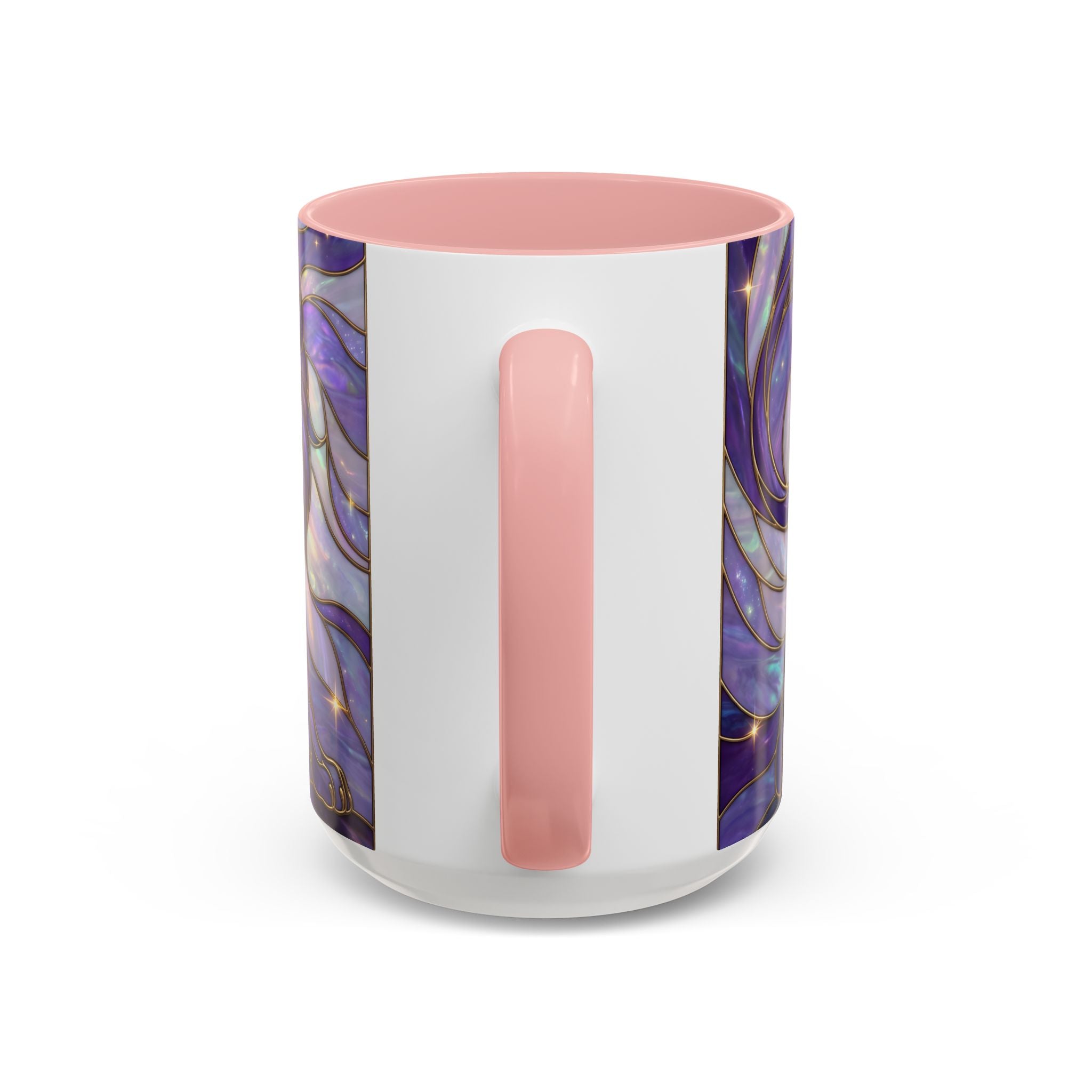Purple Lion Stained Glass Style Mug