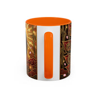 Sakura Peacock Stained Glass Style Mug