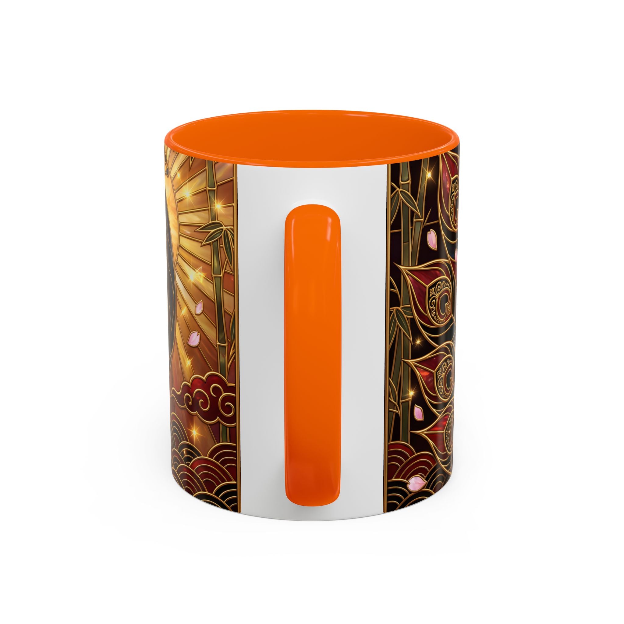 Sakura Peacock Stained Glass Style Mug