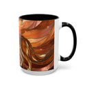 Amber Wolf Stained Glass Style Mug