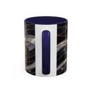 Obsidian Wolf Stained Glass Style Mug