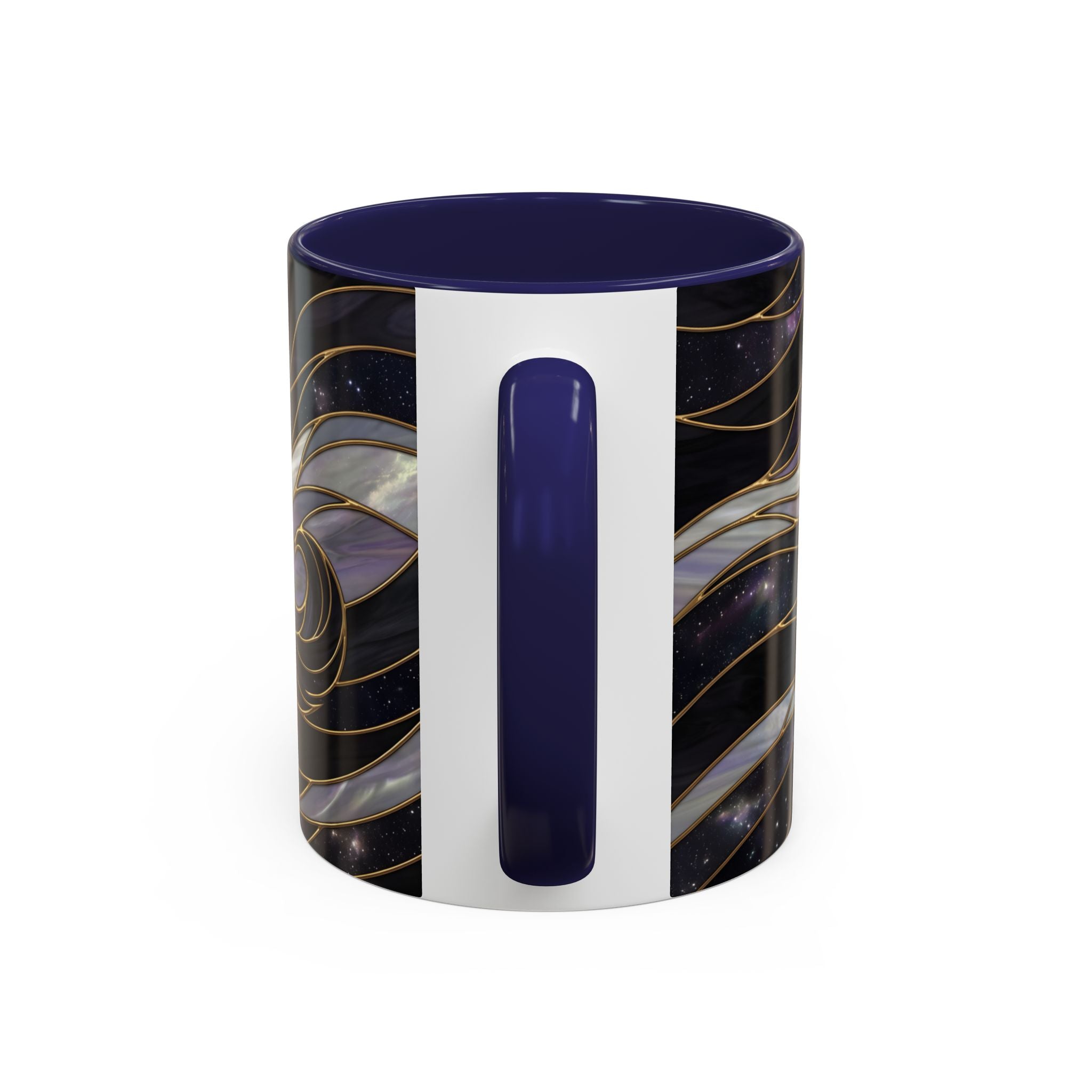 Obsidian Wolf Stained Glass Style Mug