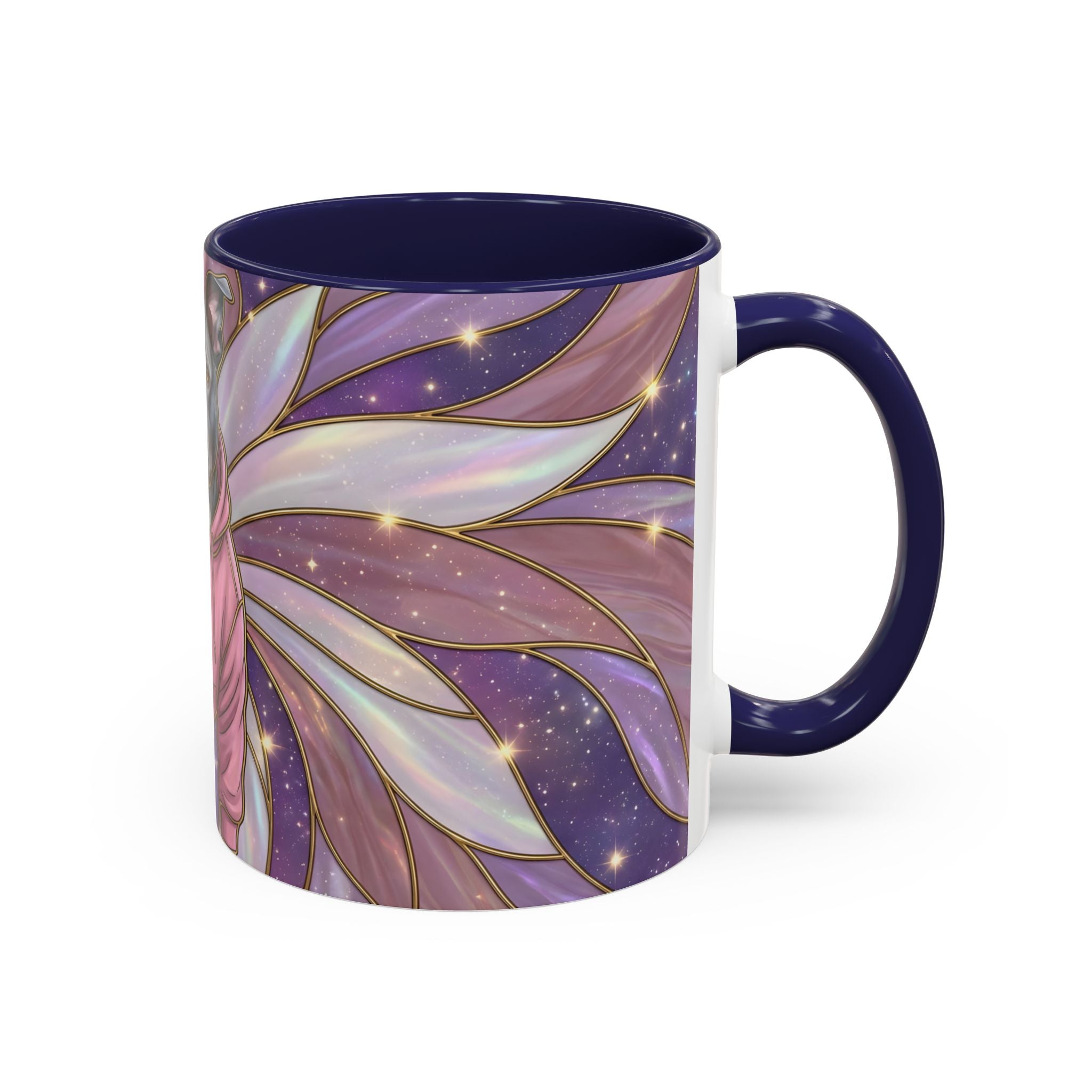 Rose Glow Staffordshire Bull Terrier Stained Glass Style Mug