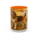 Blossom Beagle Stained Glass Style Mug