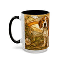 Blossom Beagle Stained Glass Style Mug