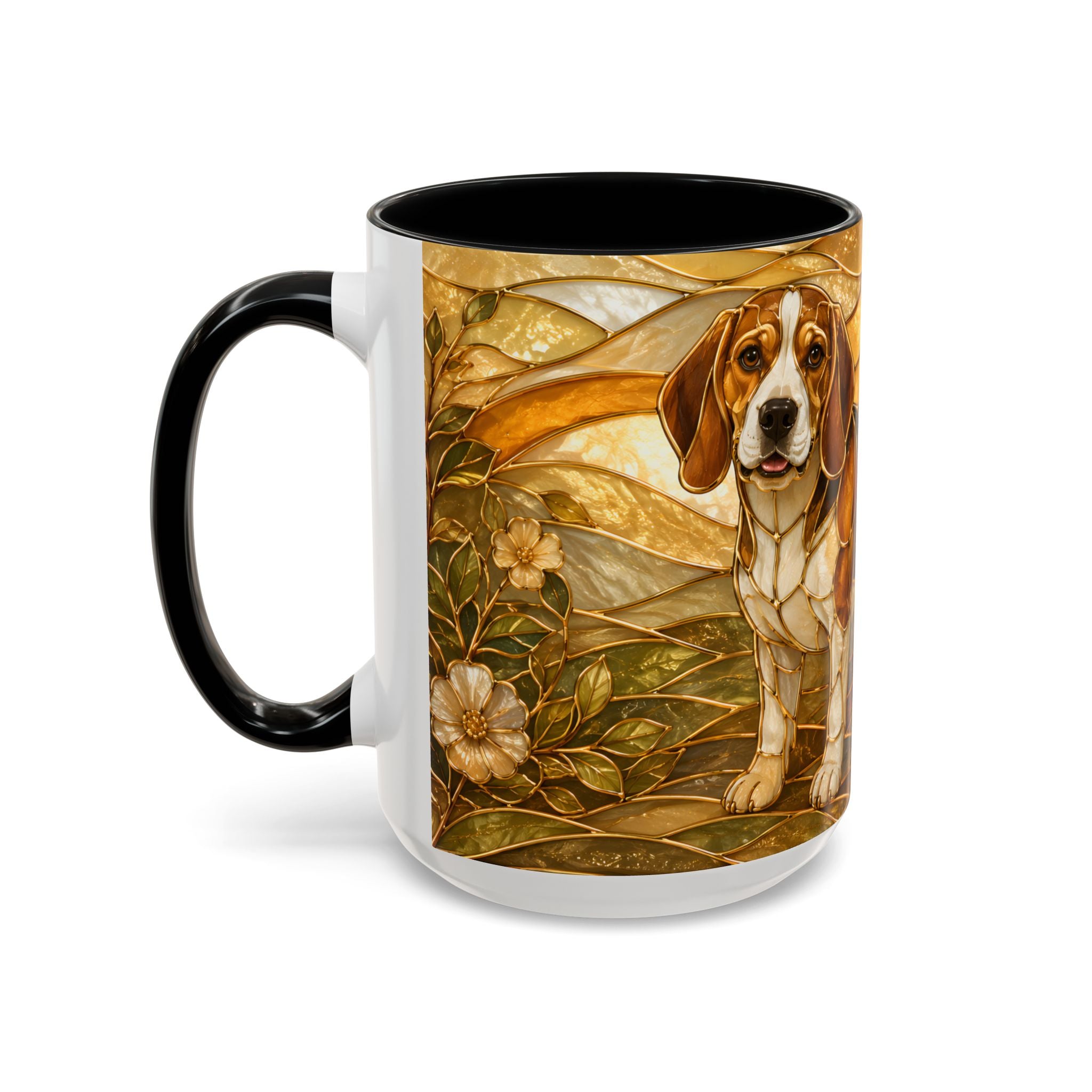 Blossom Beagle Stained Glass Style Mug