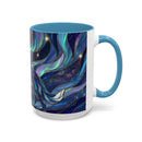 Aurora Howl Wolf Stained Glass Style Mug